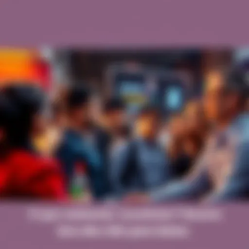 Group of people engaged in a heated discussion about recent events and opinions