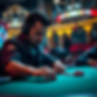 Dnegs focused at poker table during HCL match, showing determination despite recent challenges.