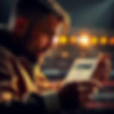 A bettor analyzing a fight card with odds highlighted, showing +750 for double underdog bets