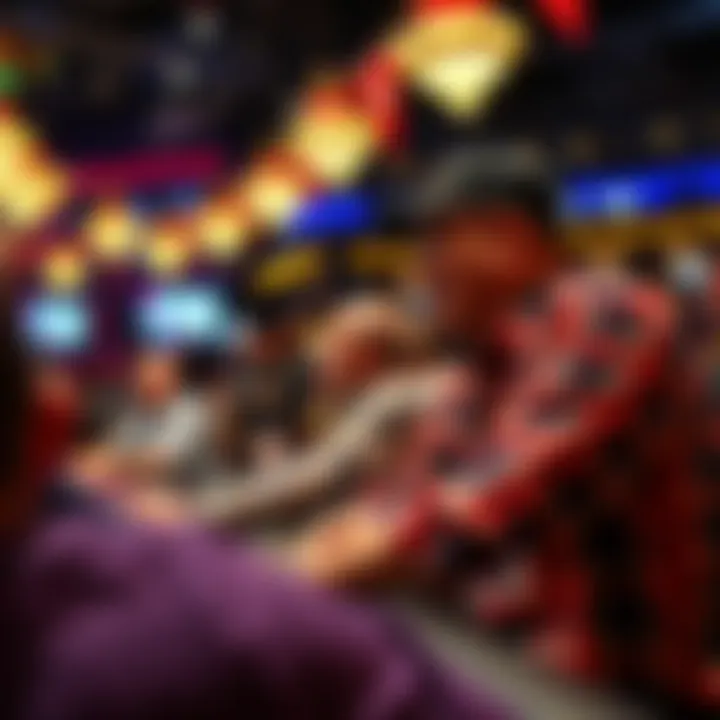 Doyle Brunson and Scotty Nguyen engaging with the poker audience during the WSOP 2003 broadcast