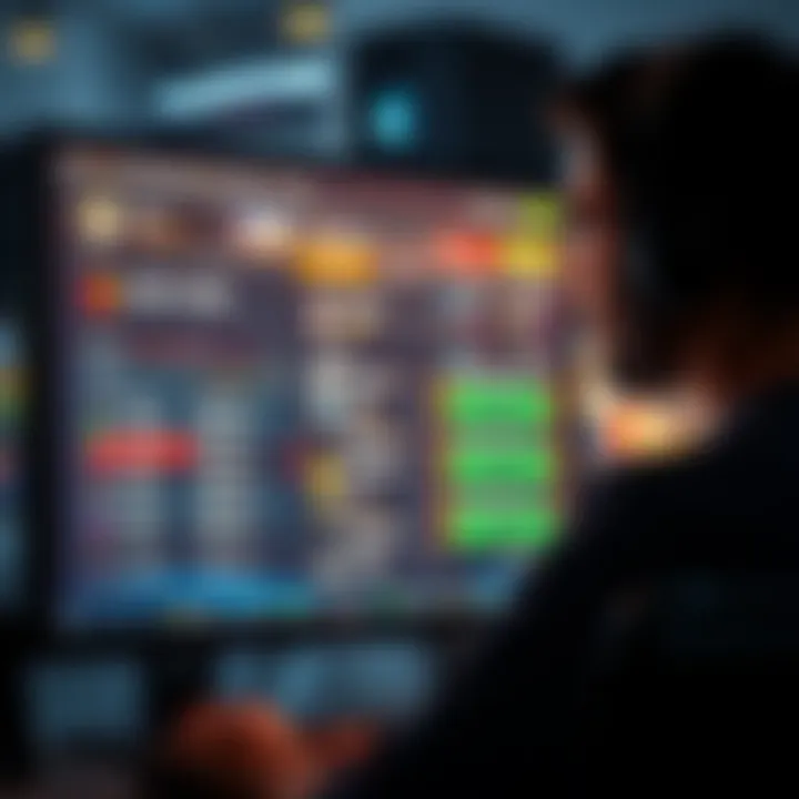 A person looking at a computer screen showing DraftKings betting interface with picks and options
