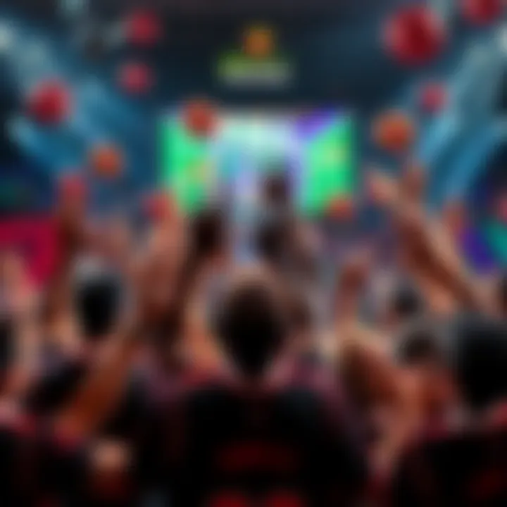 Visual representation of 249 winners celebrating their DraftKings bonus with basketball themes in the background