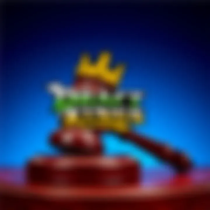 DraftKings logo alongside a court gavel symbolizing favorable legal decisions