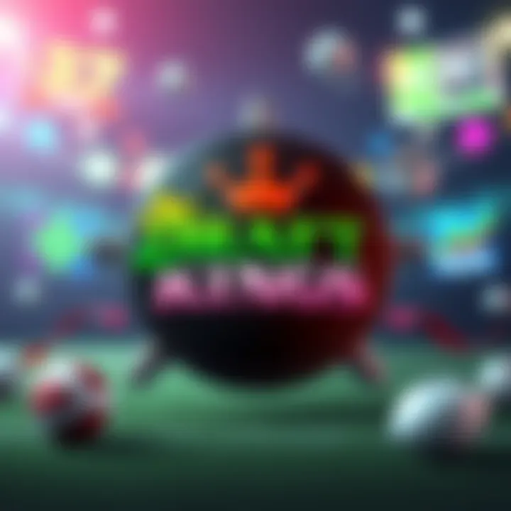 A graphic showing DraftKings logo with sports betting icons around it, illustrating its market influence in 2025