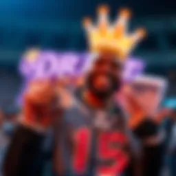A Draftkings announcement about refunding bets, showing a happy customer holding a betting slip with a Draftkings logo in the background.