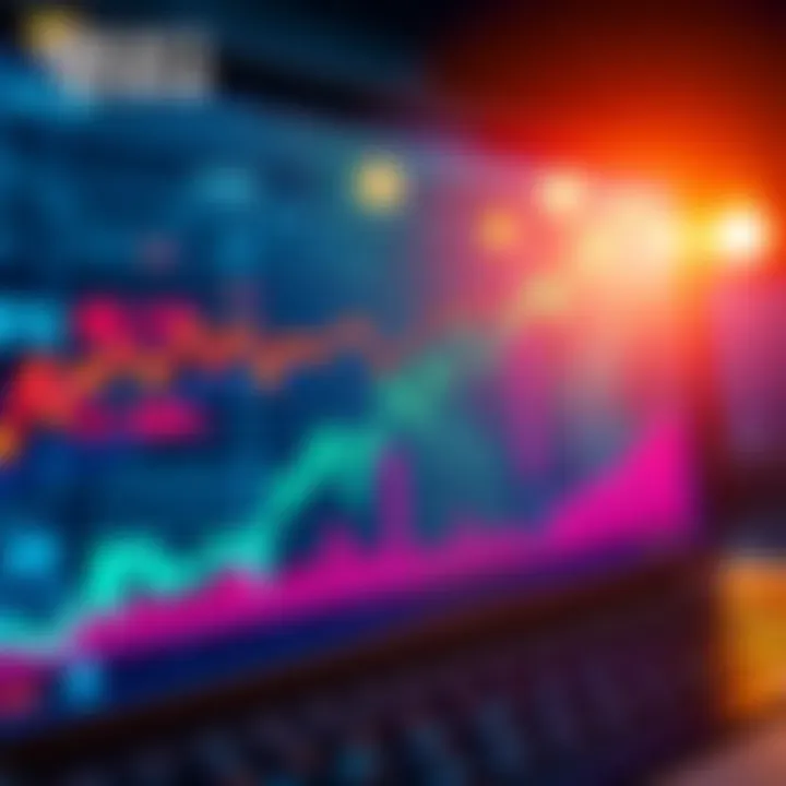Chart showing DraftKings stock performance with an upward trend and market figures indicating potential revenue growth.