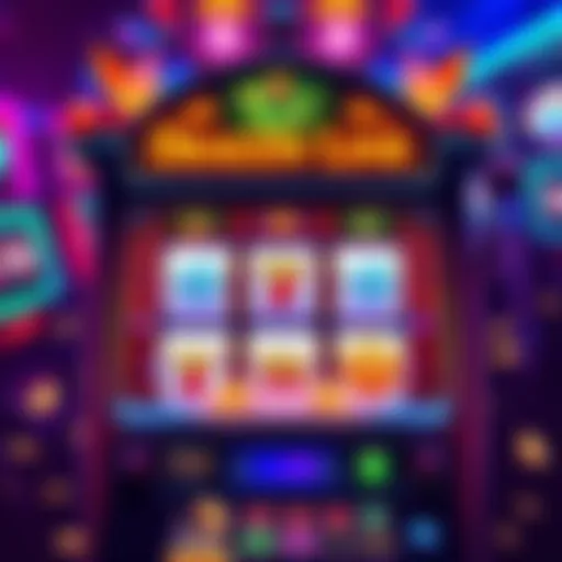 Dragon Link slot machine with winning symbols A colorful Dragon Link slot machine displaying winning symbols and coins being collected