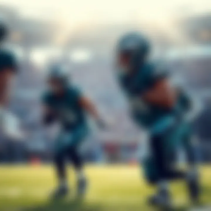 Eagles vs Titans Game Preview Philadelphia Eagles players warming up before the game against the Tennessee Titans