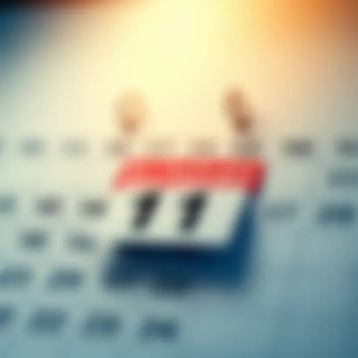 Easter Sunday Calendar A calendar marking Easter Sunday with a highlighted date, symbolizing potential events.