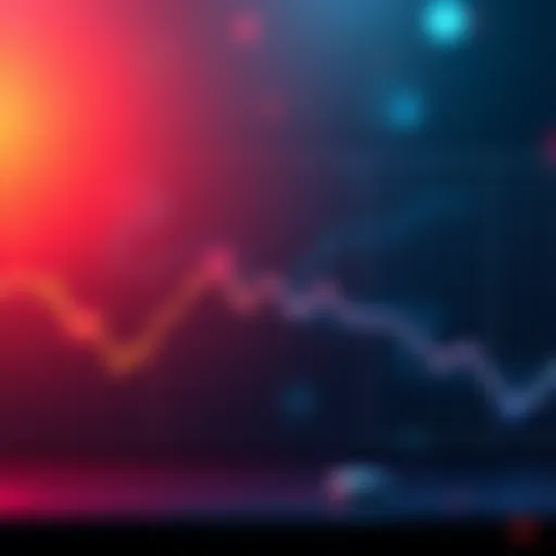 A graph illustrating economic decline with a downward trend line, symbolizing the current situation
