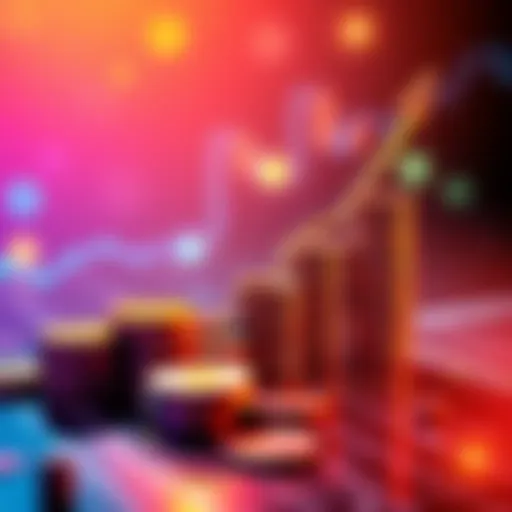 A graph showing an upward trend in finances with symbols of investment like coins and a dollar sign, representing the impact of +6400 on personal finance.