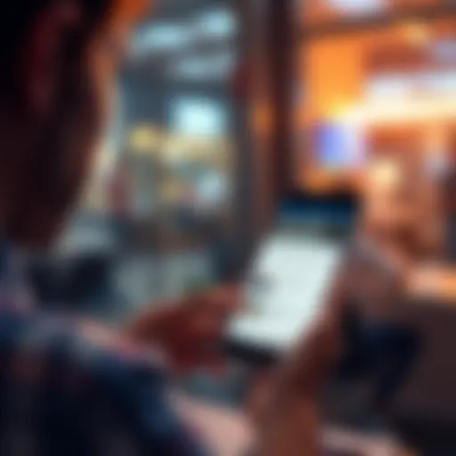 A person reading a post with useful tips on a smartphone