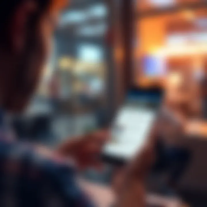 A person reading a post with useful tips on a smartphone