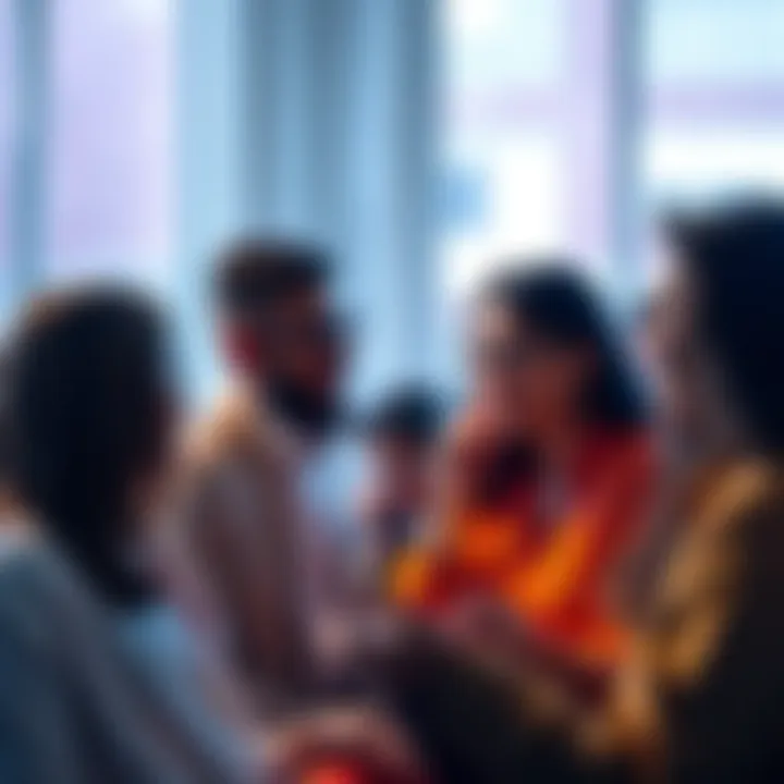 A group of people engaged in a lively discussion, highlighting the importance of responses in communication, with expressions of interest and engagement.