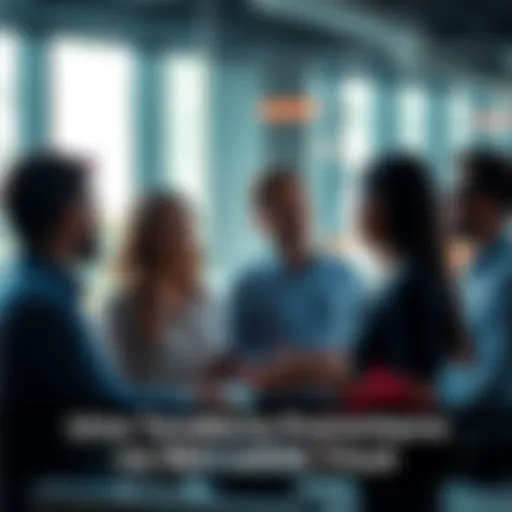 A group of people discussing in a modern office setting, highlighting a new trend in the market