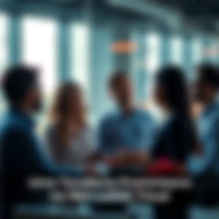 A group of people discussing in a modern office setting, highlighting a new trend in the market