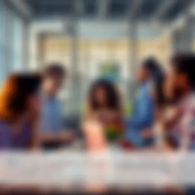 A group of diverse people discussing technology and social changes in a modern setting, representing emerging trends in 2026.