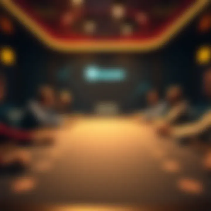 Empty poker table with few players A nearly empty poker table showing only a few players engaged in a game, highlighting the low activity despite the large number of registered players on Coinpoker.