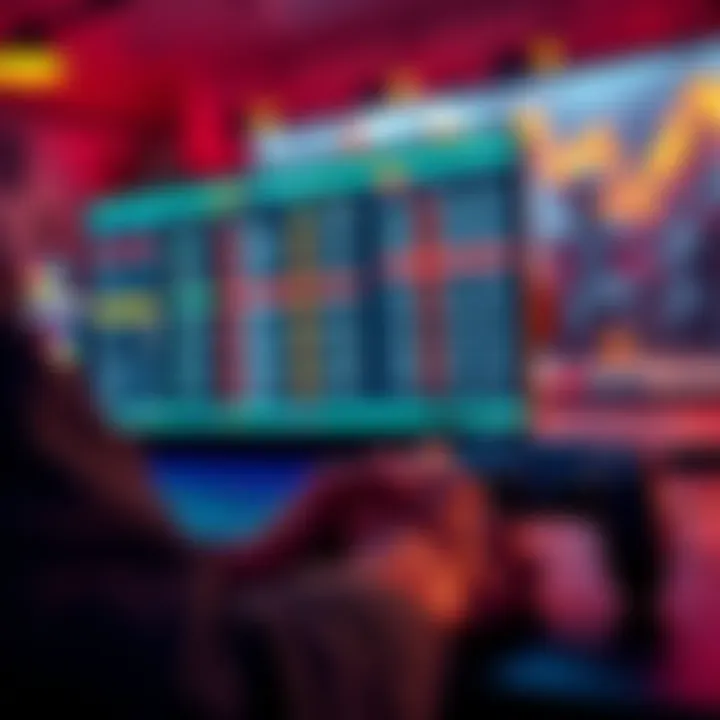 A person analyzing esports betting odds with a laptop and gaming controller