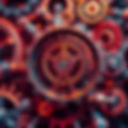 Everything in One Concept A visual representation of the 'everything in one' trend showing interconnected gears symbolizing collaboration and creativity across various sectors.