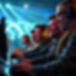 A group of players enjoying a thrilling video game session, showcasing joy and victory as they play together.