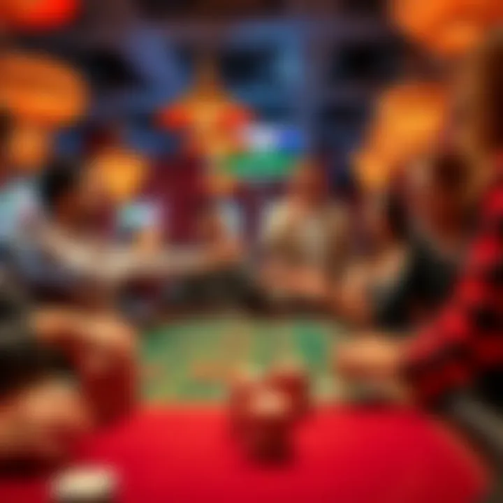 Exciting Moments at the Craps Table People celebrating a big win at a craps table in a casino, with chips and dice in view.