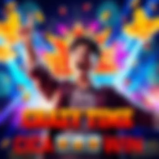 Exciting Crazy Time Jackpot Win A player celebrating a big win in Crazy Time, surrounded by colorful game elements and the excitement of the casino atmosphere.