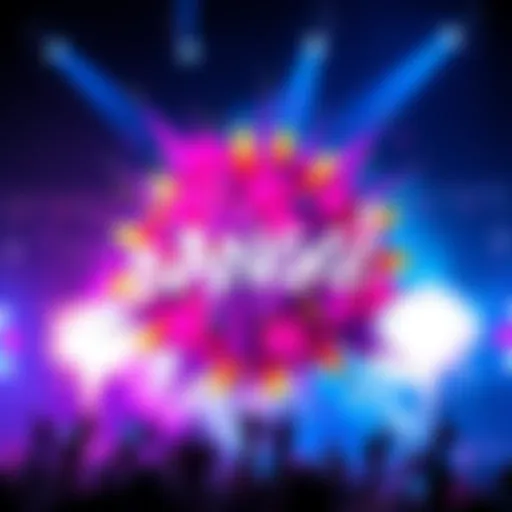 Colorful explosion graphic representing the event 'BANGGGGGG'