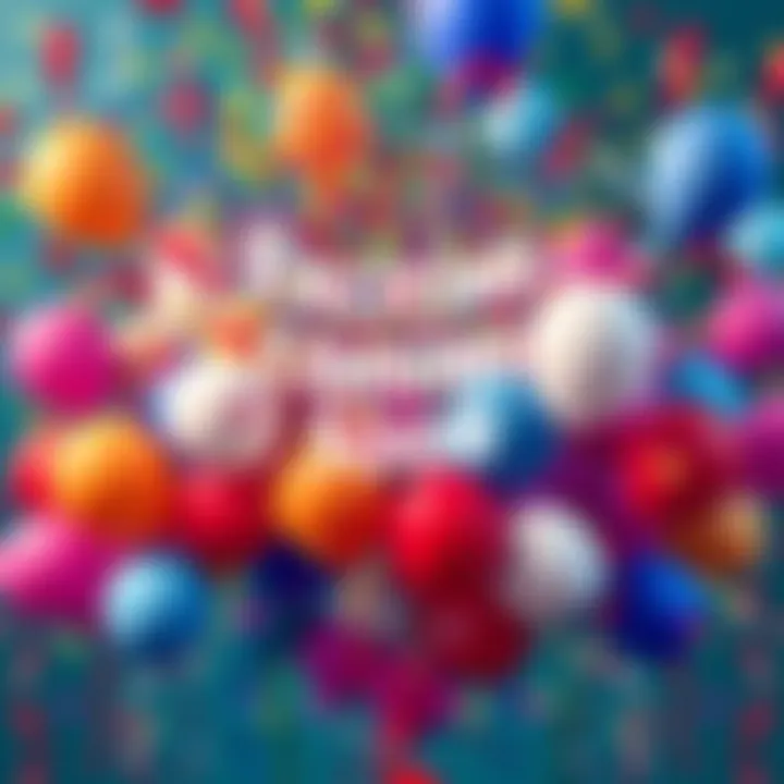 Exciting News Coming Soon A colorful burst of confetti and balloons representing exciting news and surprises ahead.