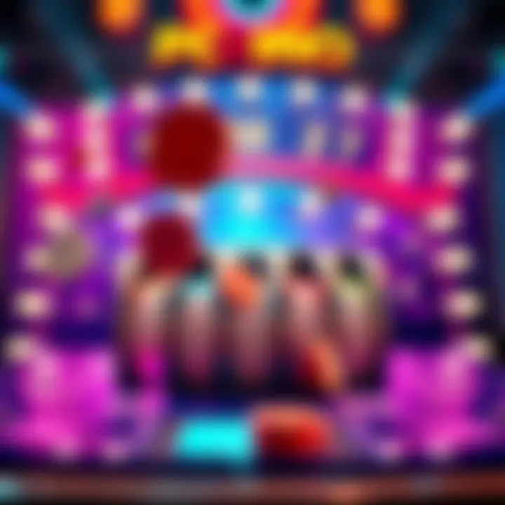 Exciting Plinko Game Colorful Plinko board with chips falling into slots, showing potential winnings