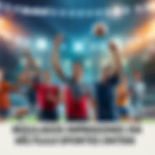 Athletes celebrating their victories in various sports events