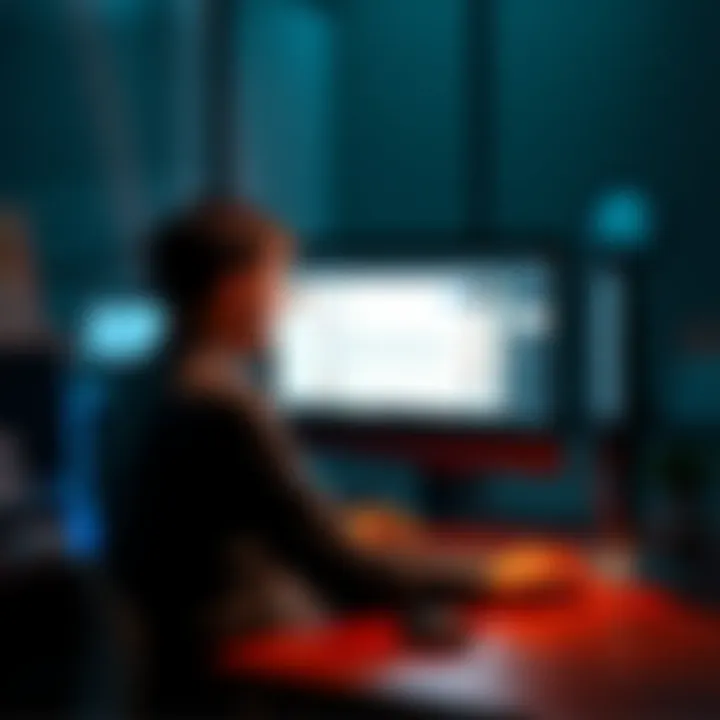 A person sitting at a computer looking frustrated while reading negative comments on a screen, symbolizing the impact of trolls.