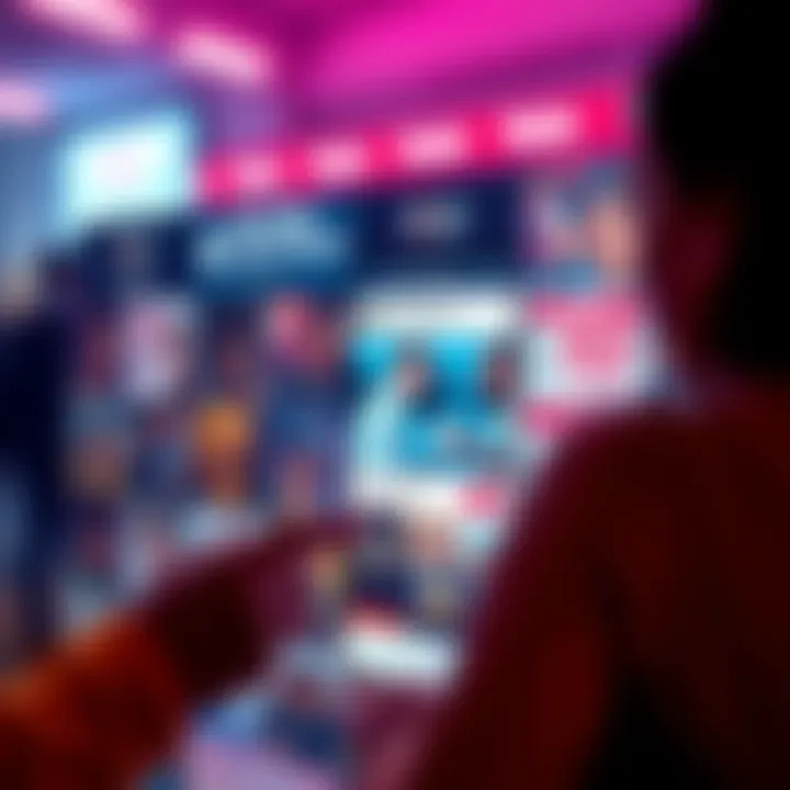 Graphic showing a social media feed with misleading betting advertisements targeting vulnerable individuals