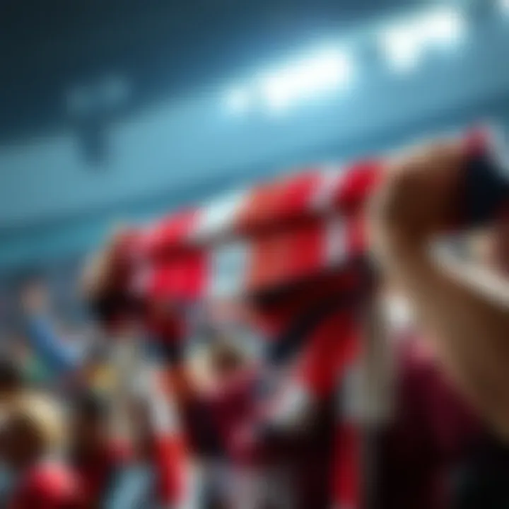 A devoted fan holds a team scarf with teary eyes, reflecting the pain of losing their favorite player.