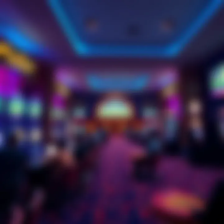 FanDuel Casino A view of the FanDuel Casino with people enjoying games and placing bets