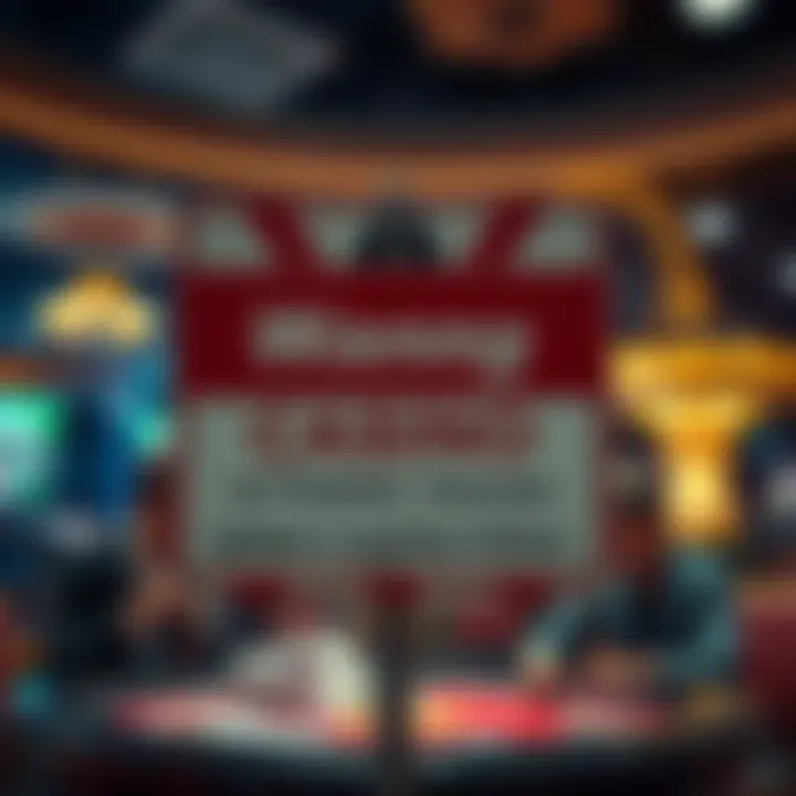 Warning sign about fake bonuses at Fanduel Casino, showing a casino background and concerned players.
