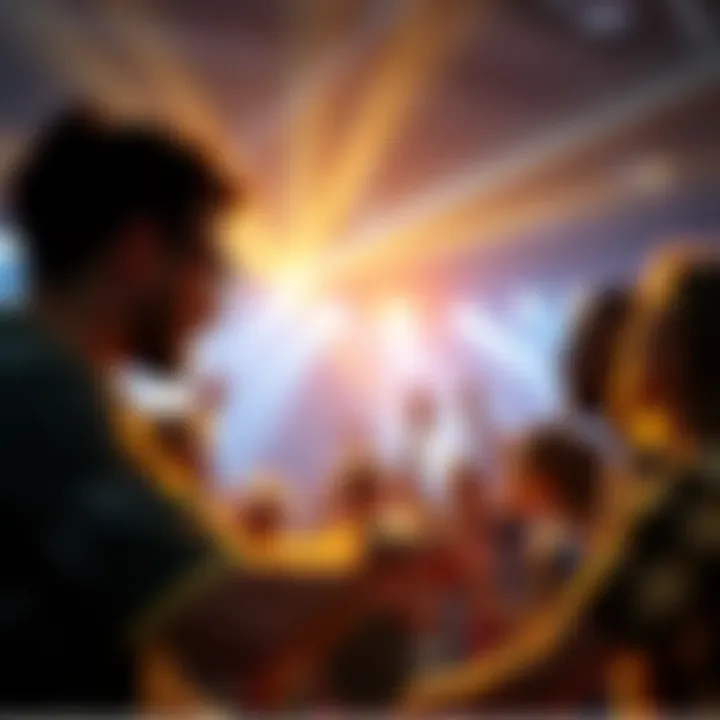 Group of fans expressing their thoughts about the new lineup in a lively discussion