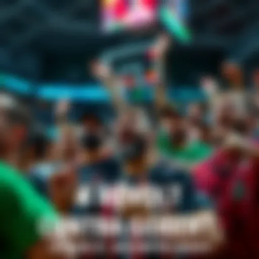 Group of sports fans expressing dissatisfaction with Gobert during a game