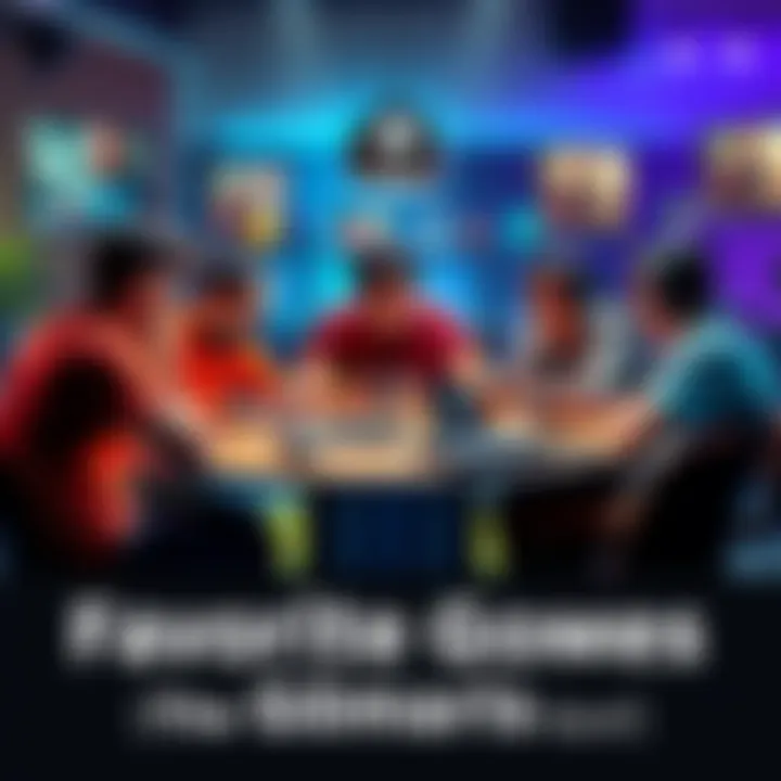 Group of gamers sharing their favorite games and experiences at a roundtable