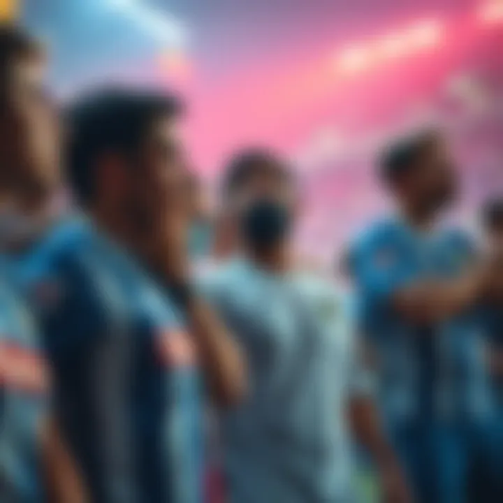 Fears showing frustration during a crucial game, with fans reacting in disappointment in the stands