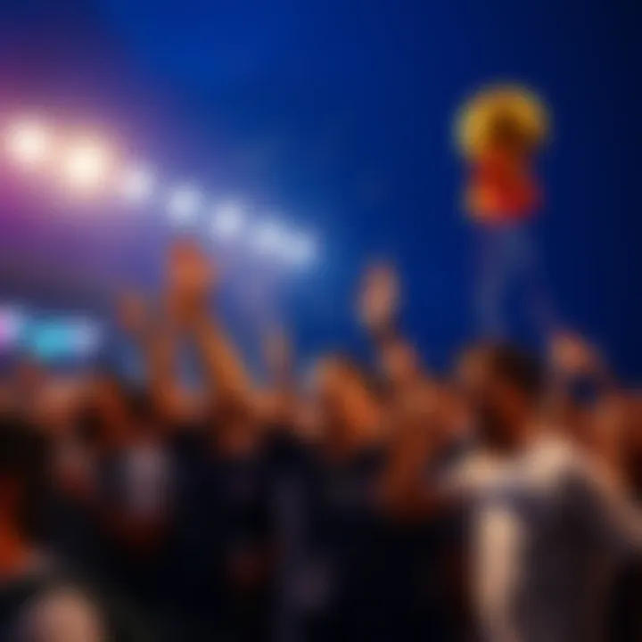 Group of people celebrating and preparing for a big event, showing excitement and anticipation.