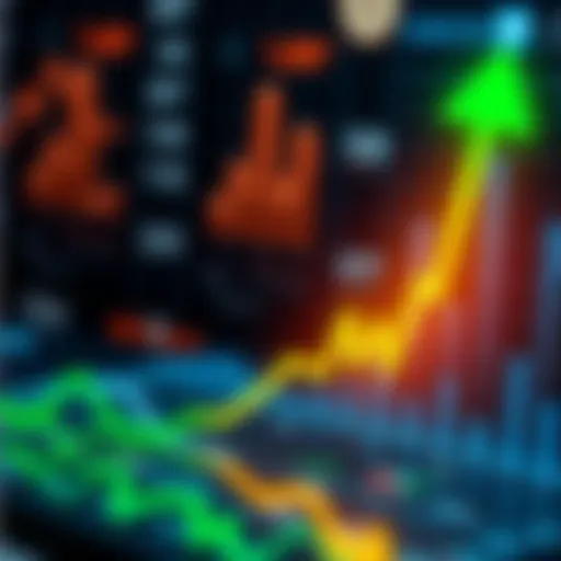 Graph showing financial trends with a green upward arrow symbolizing growth and investments influenced by Cease K