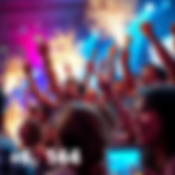 People celebrating a financial gain with cash and excitement