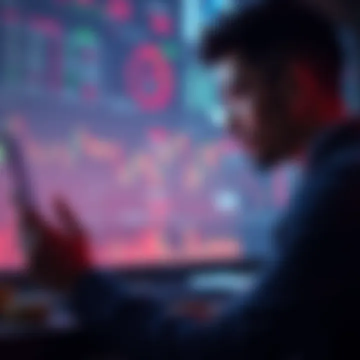 A person analyzing financial charts with a focus on keeping investments during market uncertainty