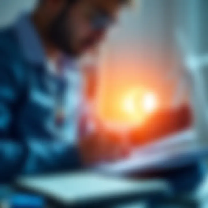 Financial Growth Tips A person analyzing their finances with a calculator and a notebook, focusing on strategies to increase their income quickly.