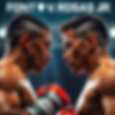 Font and Rosas Jr. squared off in a tense stare down before their fight, showcasing their competitive spirit and intensity.