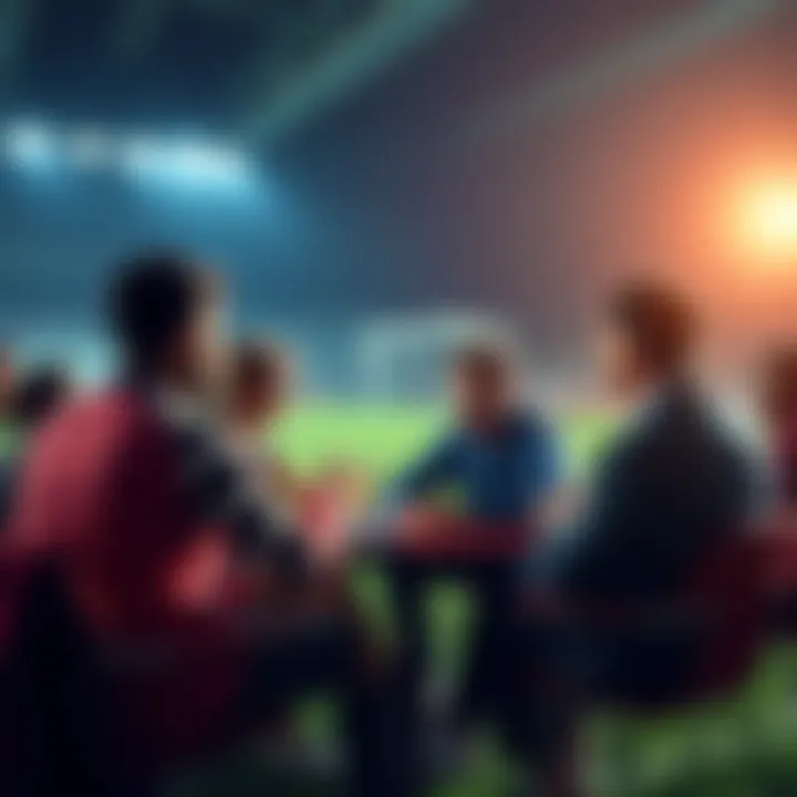 People sharing football betting tips and strategies for upcoming matches