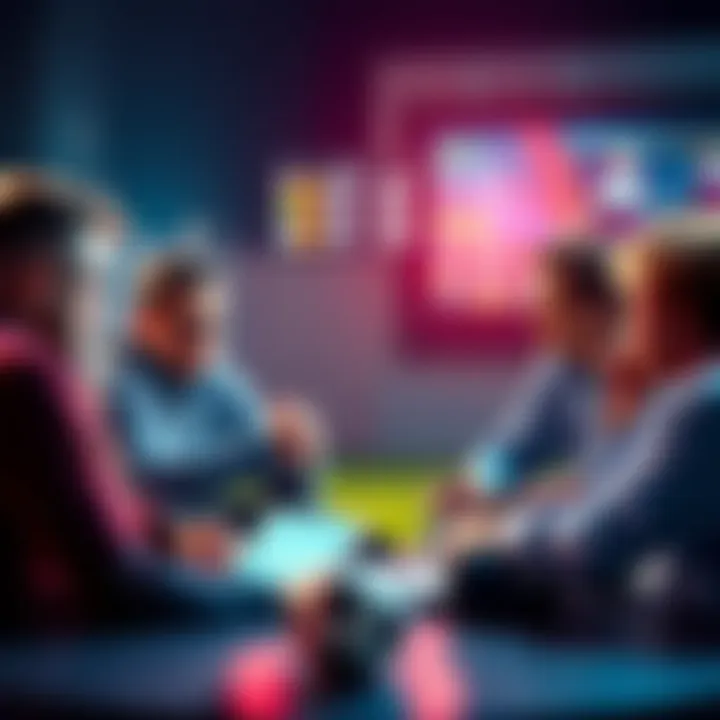 A group of people discussing football betting strategies and tips