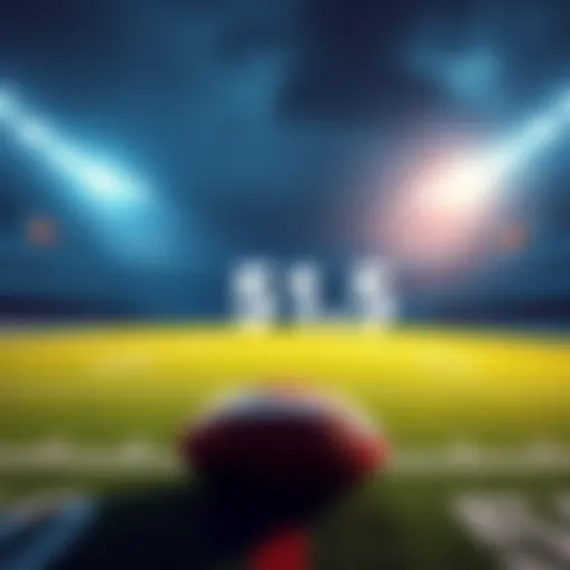 A graphic showing a football field with betting odds for the Troy and Southern Miss game, highlighting a $5K bet on the total of 51.5.