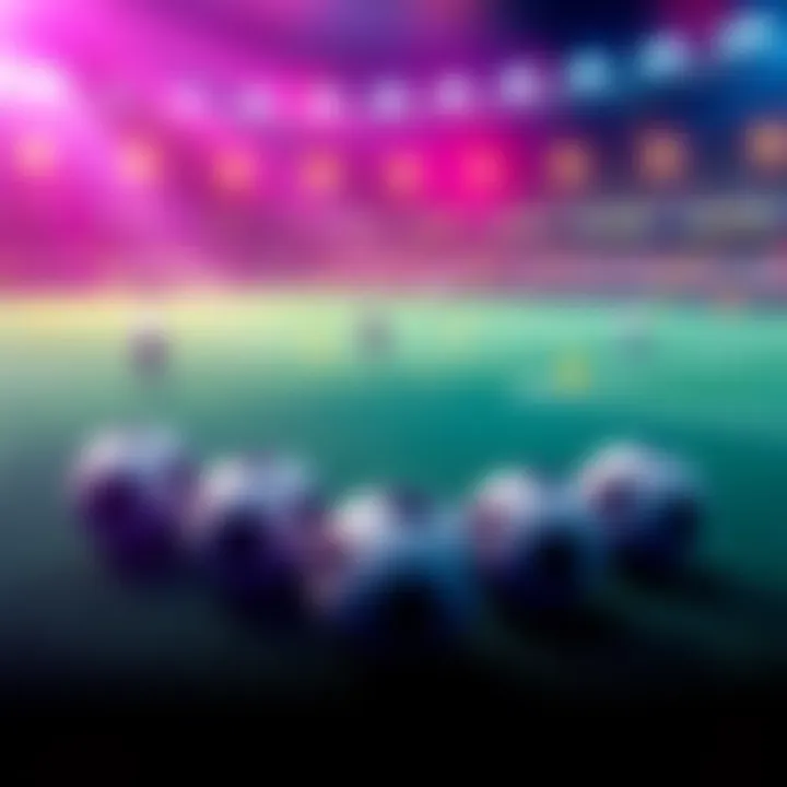 Graphic showing a strategy for betting on 10 football games on Sunday, with icons of footballs and betting slips.
